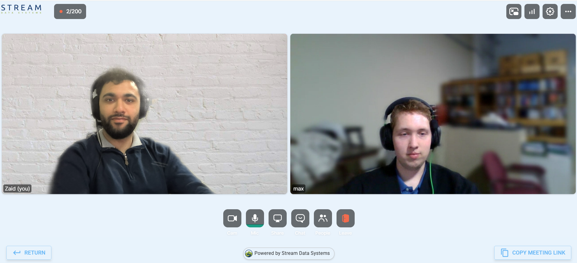 CANmeet video call interface