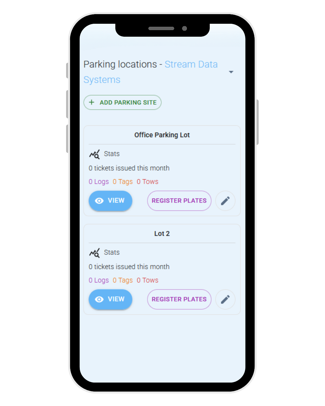 CANpark Client Portal screenshot